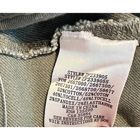 Z Supply Noah Cargo Pant in Evergreen size Large NWOT High waist Ankle Length - Picture 10 of 11